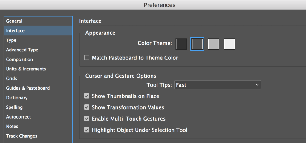 InDesign Tip: Interface Color Theme Option | Technology for Publishing LLC